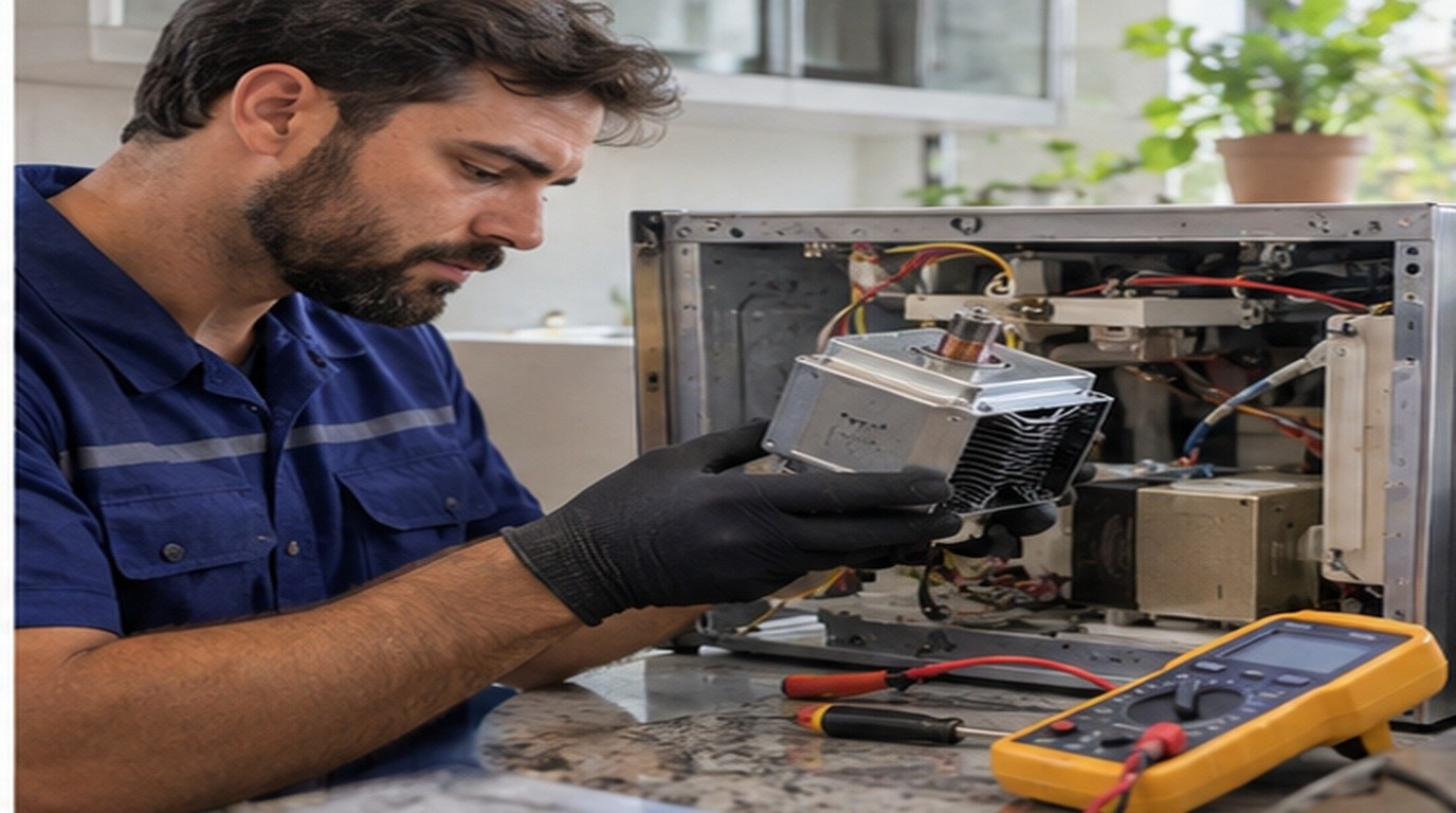 Conserto de micro-ondas em Niterói‑RJ: troca do magnetron